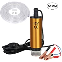 flintronic Bomba de Agua y Aceite- 12V Bompa Sumergible de Acero Inoxidable Bomba de Combustible Diesel Transferencia de…